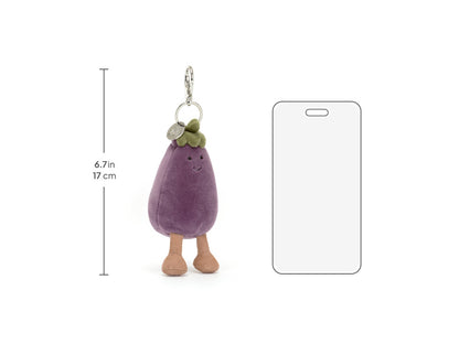 Amuseables Eggplant Bag Charm